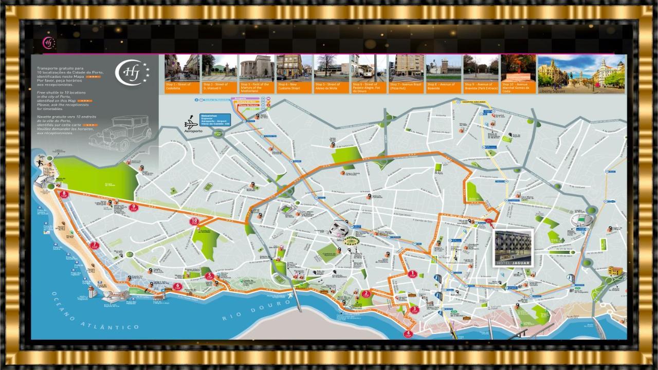 Hotel Jaguar Oporto - Airport To Hotel And City Center And Vice-Versa Is A Free And Continuous Shuttle Service From 7Am To 8Pm Ngoại thất bức ảnh